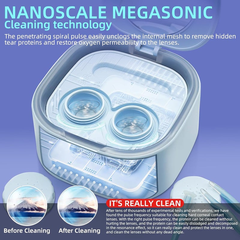 UpaClaire Contact Lens Mega Sonic Cleaner Silent Color Pupil Cleaning Machine - Image 4